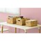 Vintiquewise Storage Bin, Water Hyacinth, Beige, 7.9 in H, 11 in W, 15.1 in L, 3 PK QI003544.3 - alternate 4